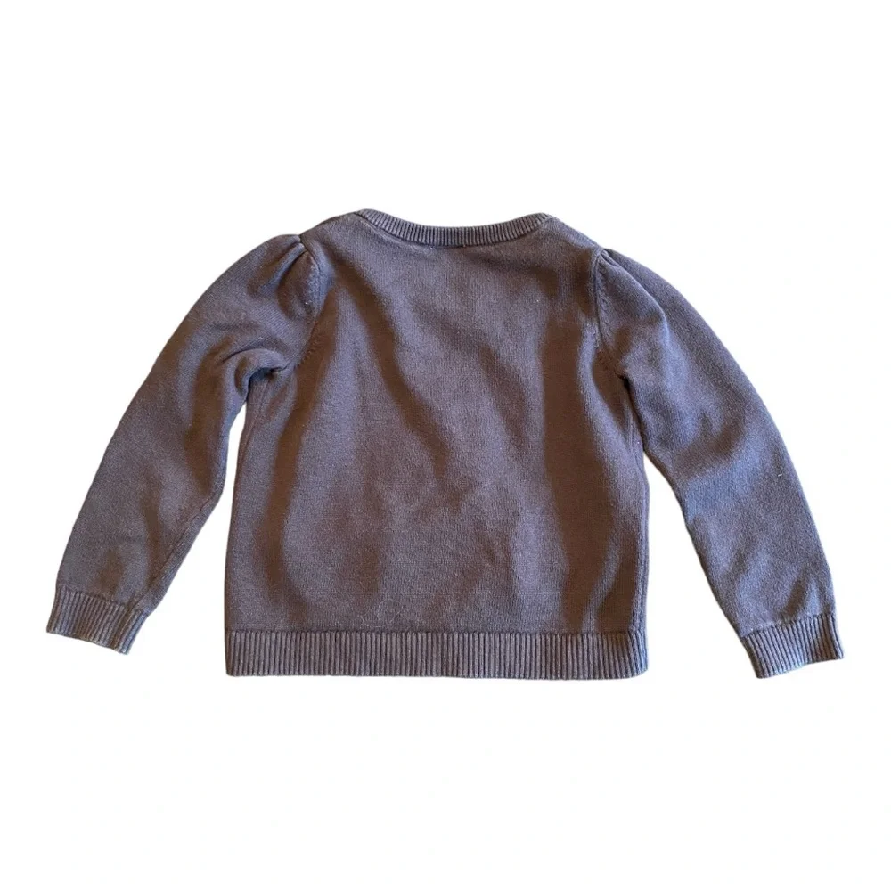Gymboree Girls Pumpkin Cardigan Sweater 4T Brown Fall Thanksgiving